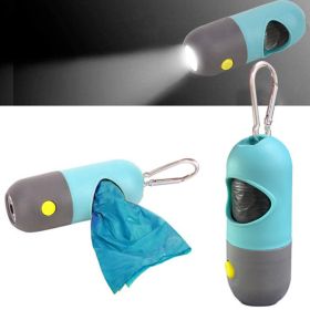 Pet dog garbage bag dispenser with light LED dog toilet collector walking dog shoveling dog cat bag