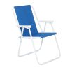 Oxford Cloth Iron Outdoor Beach Chair Blue